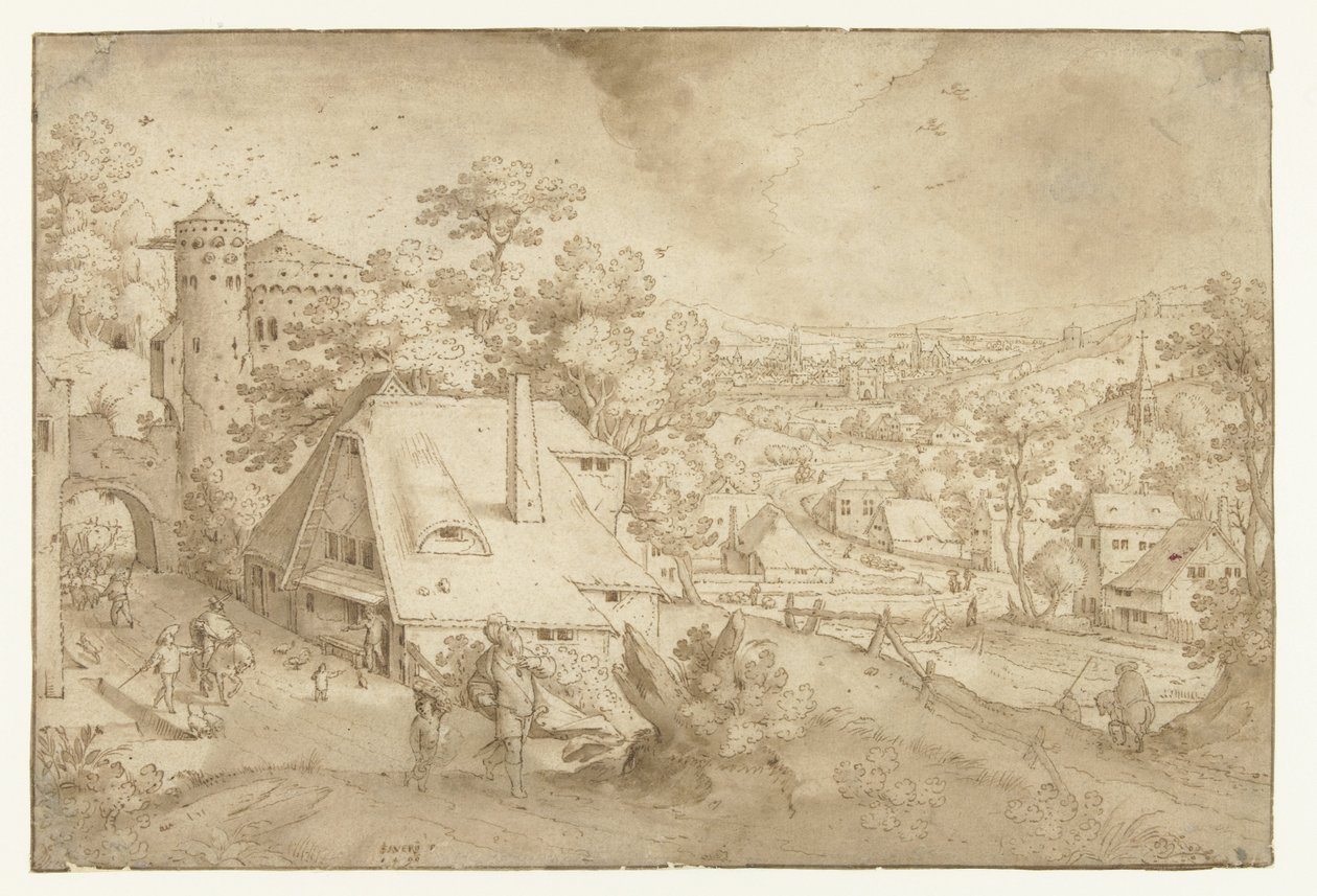 Paisaje con Abraham e Isaac de Jacob Savery (I)