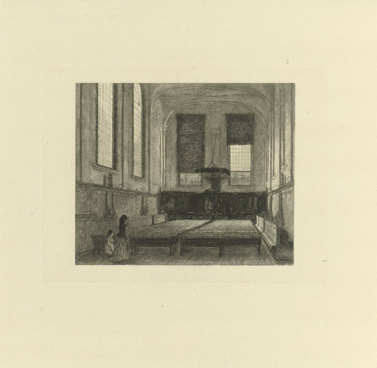 Interior de la Iglesia Bautista de Utrecht de Jacob Taanman