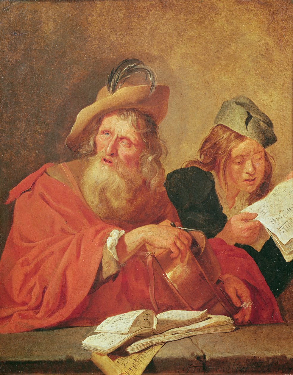 El Jugador de Zanfoña, 1678 de Jacob Toorenvliet