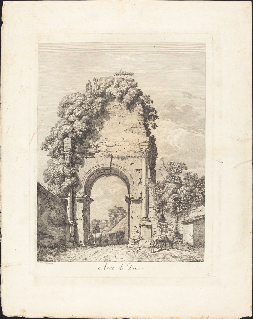 Arco de Druso de Jacob Wilhelm Mechau