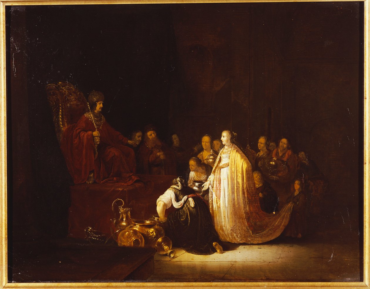 La Reina de Saba ante el Rey Salomón de Jacob Willemsz de Wet or Wett