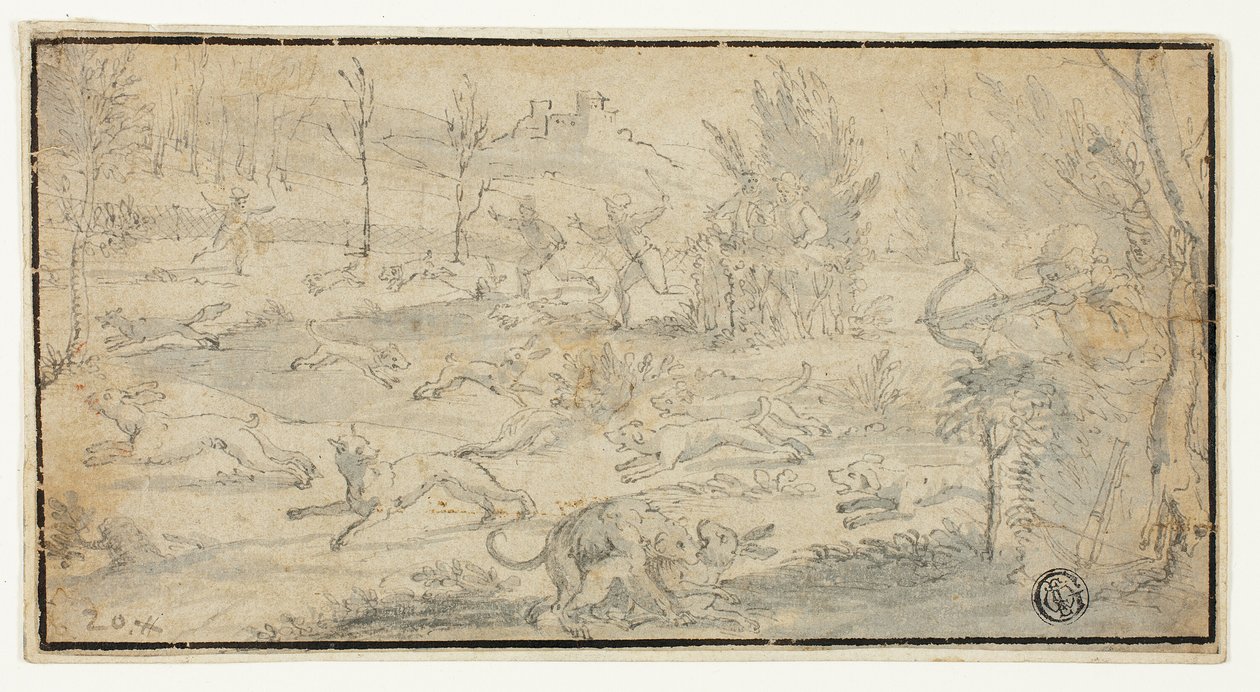 Escena de caza de Jacob Züberlein