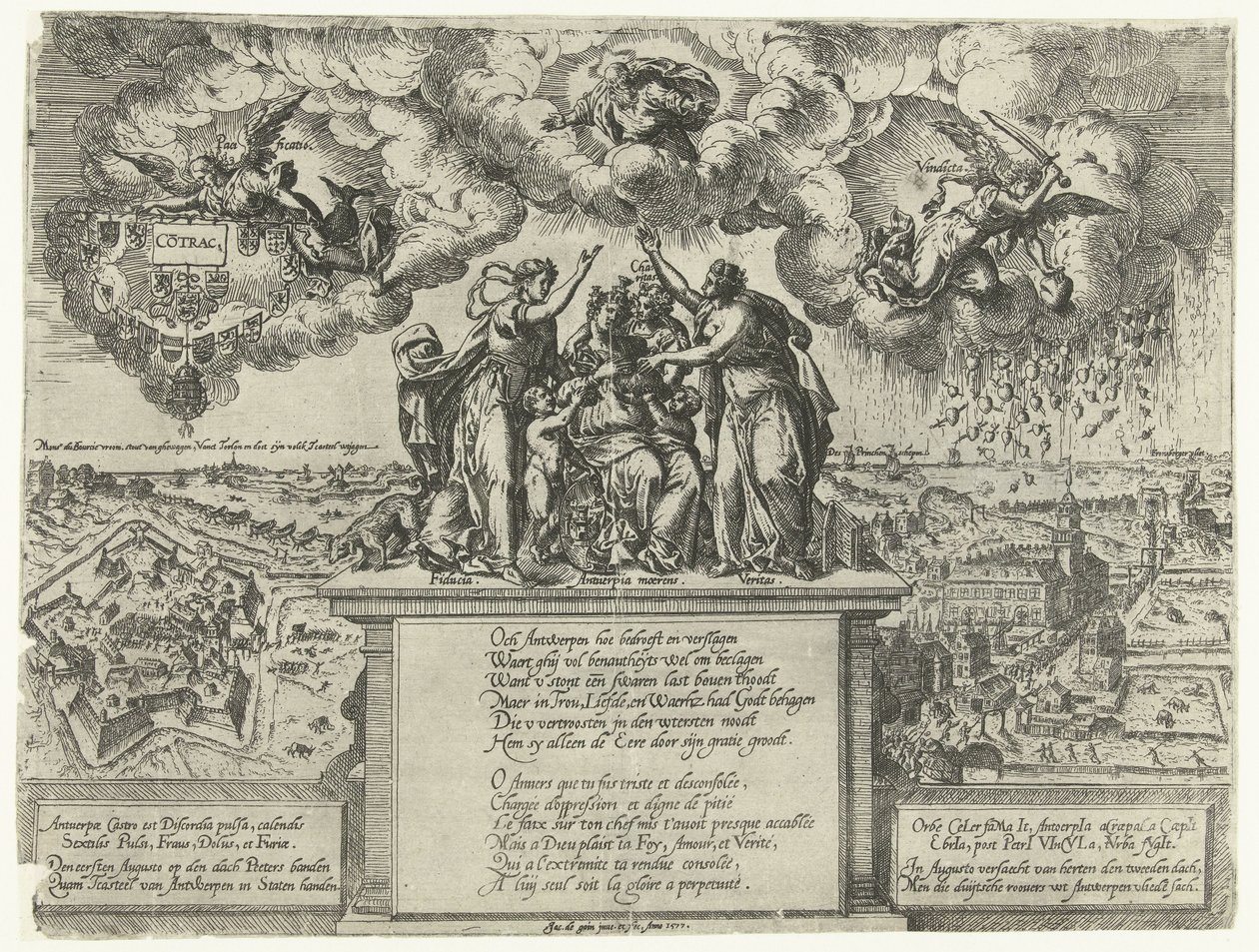 Alegoría de la conquista de la ciudadela de Amberes, 1577 de Jacob de Gheyn (I)