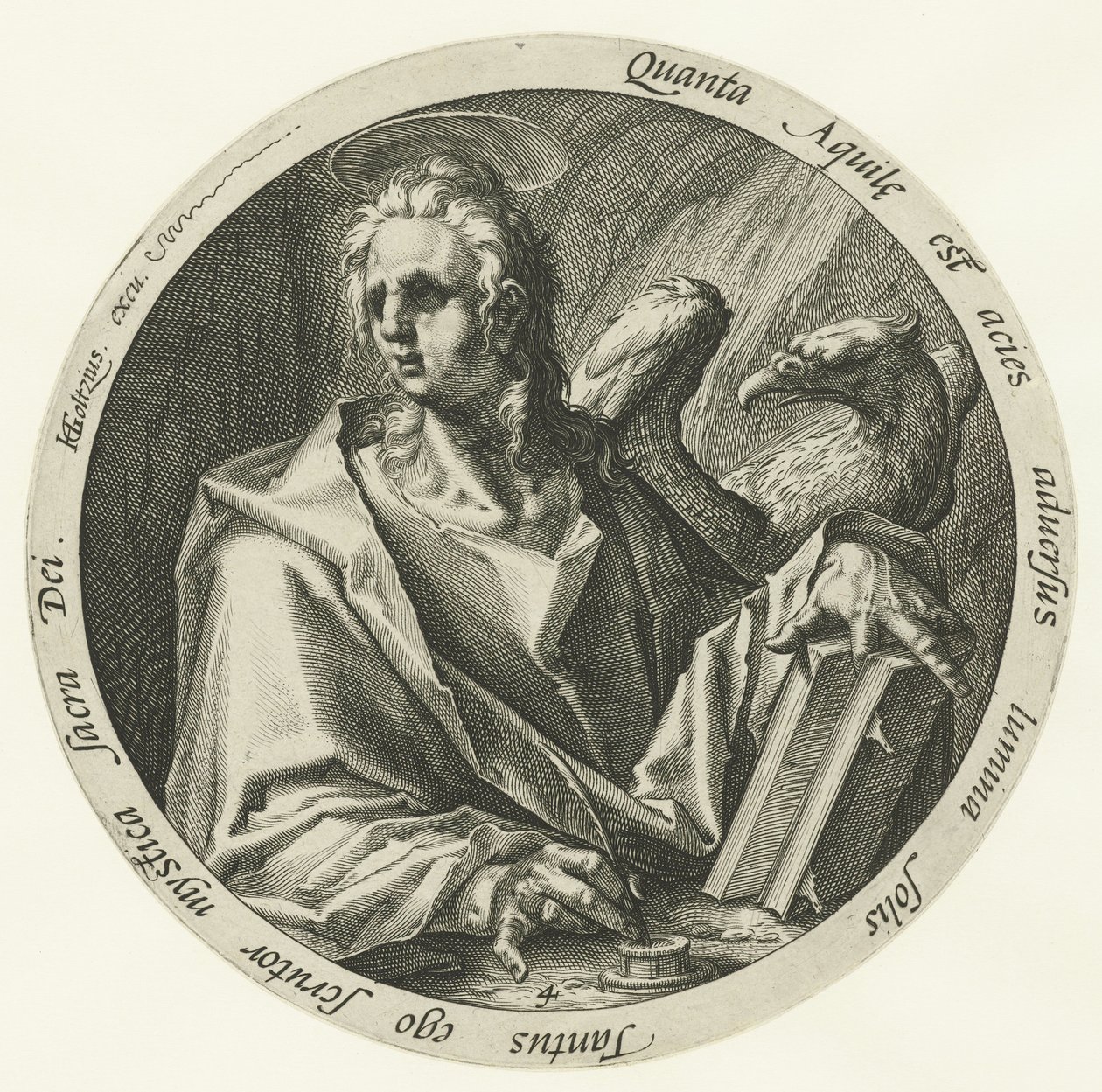 evangelista juan Los cuatro evangelistas (título de la serie) de Jacob de Gheyn (II) (attributed to)