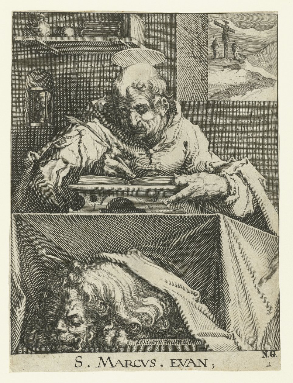 evangelista marcos Los cuatro evangelistas (título de la serie) de Jacob de Gheyn (II) (workshop of)