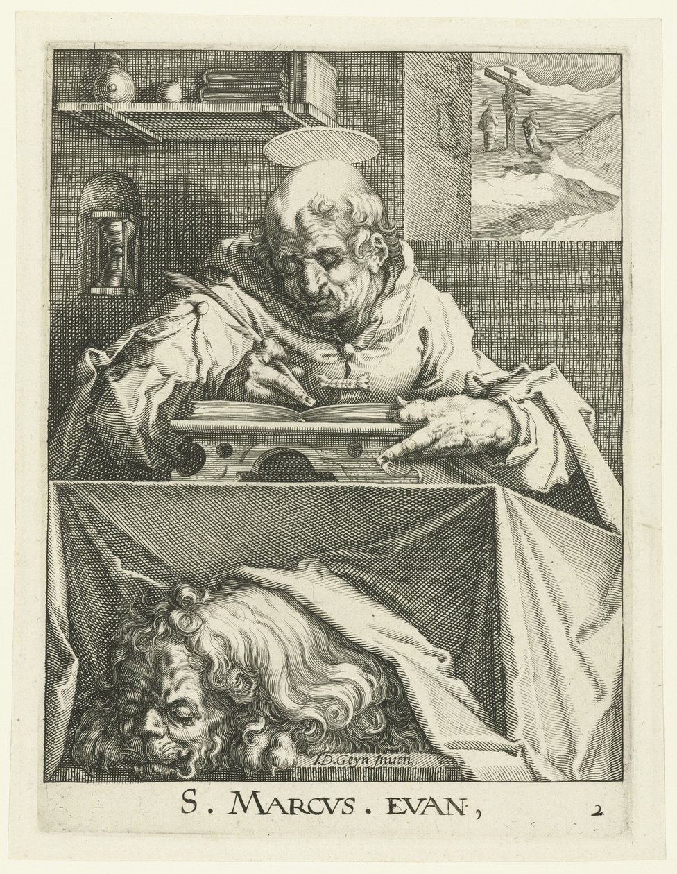 evangelista marcos Los cuatro evangelistas (título de la serie) de Jacob de Gheyn (II) (workshop of)
