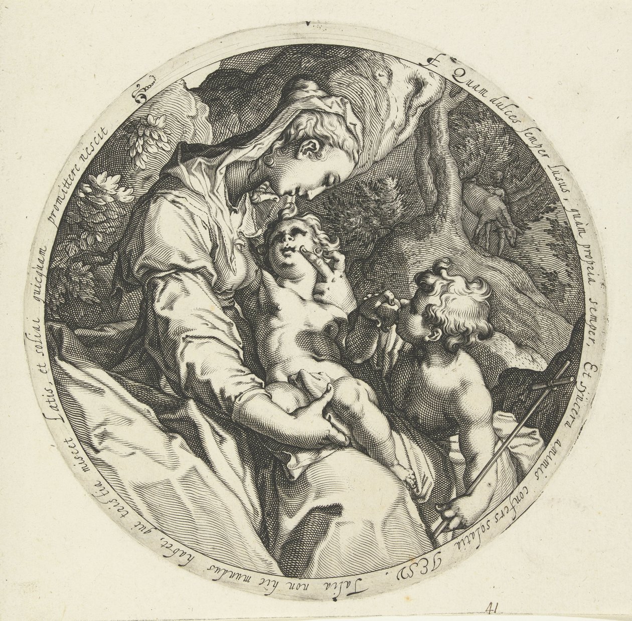 María con el niño Cristo y Juan el Bautista de Jacob de Gheyn (II) (workshop of)