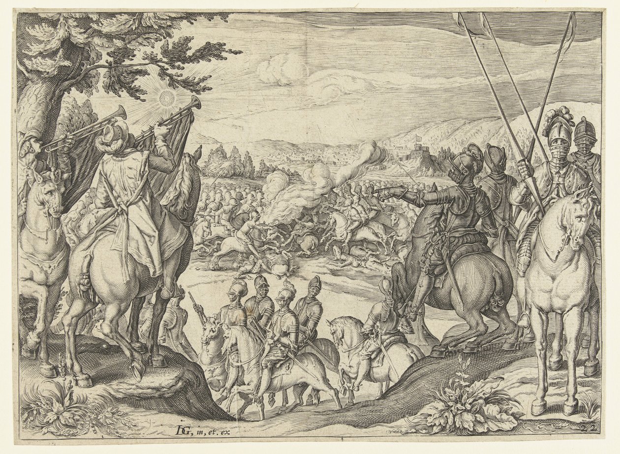lucha ecuestre La escuela ecuestre (título de la serie) de Jacob de Gheyn (II) (workshop of)