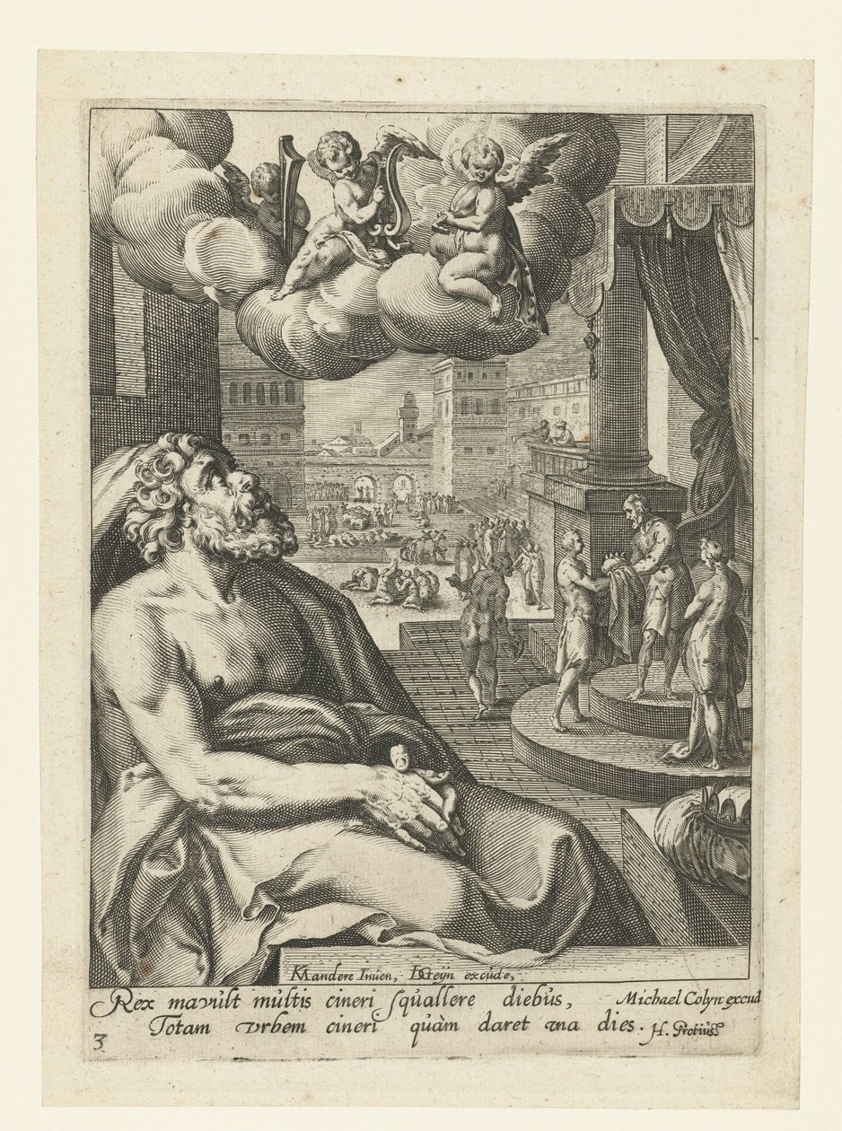 Salomón como pecador arrepentido Ocho pecadores arrepentidos del Antiguo y Nuevo Testamento (título de la serie) de Jacob de Gheyn (II) (workshop of)