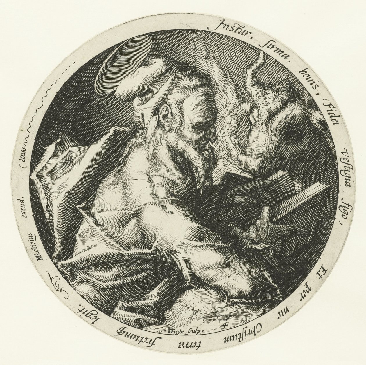 evangelista lucas Los cuatro evangelistas (título de la serie) de Jacob de Gheyn (II)