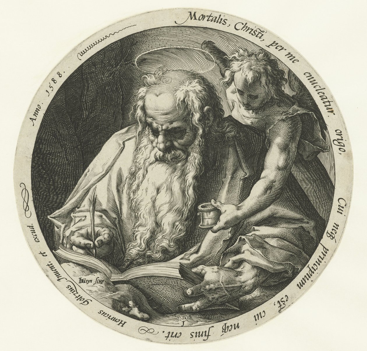 evangelista mateo Los cuatro evangelistas (título de la serie) de Jacob de Gheyn (II)