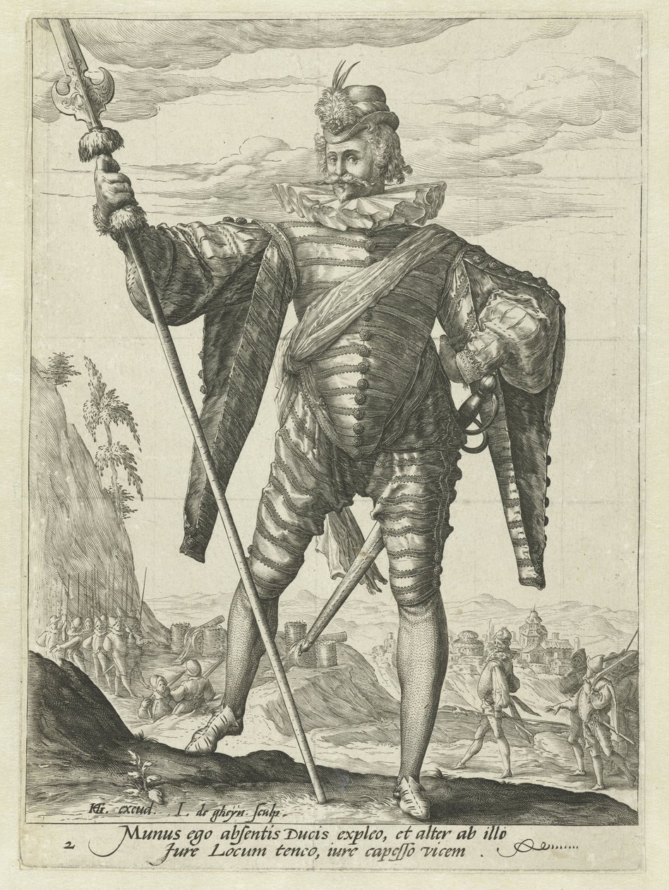 teniente coronel Oficiales y soldados (título de la serie) de Jacob de Gheyn (II)