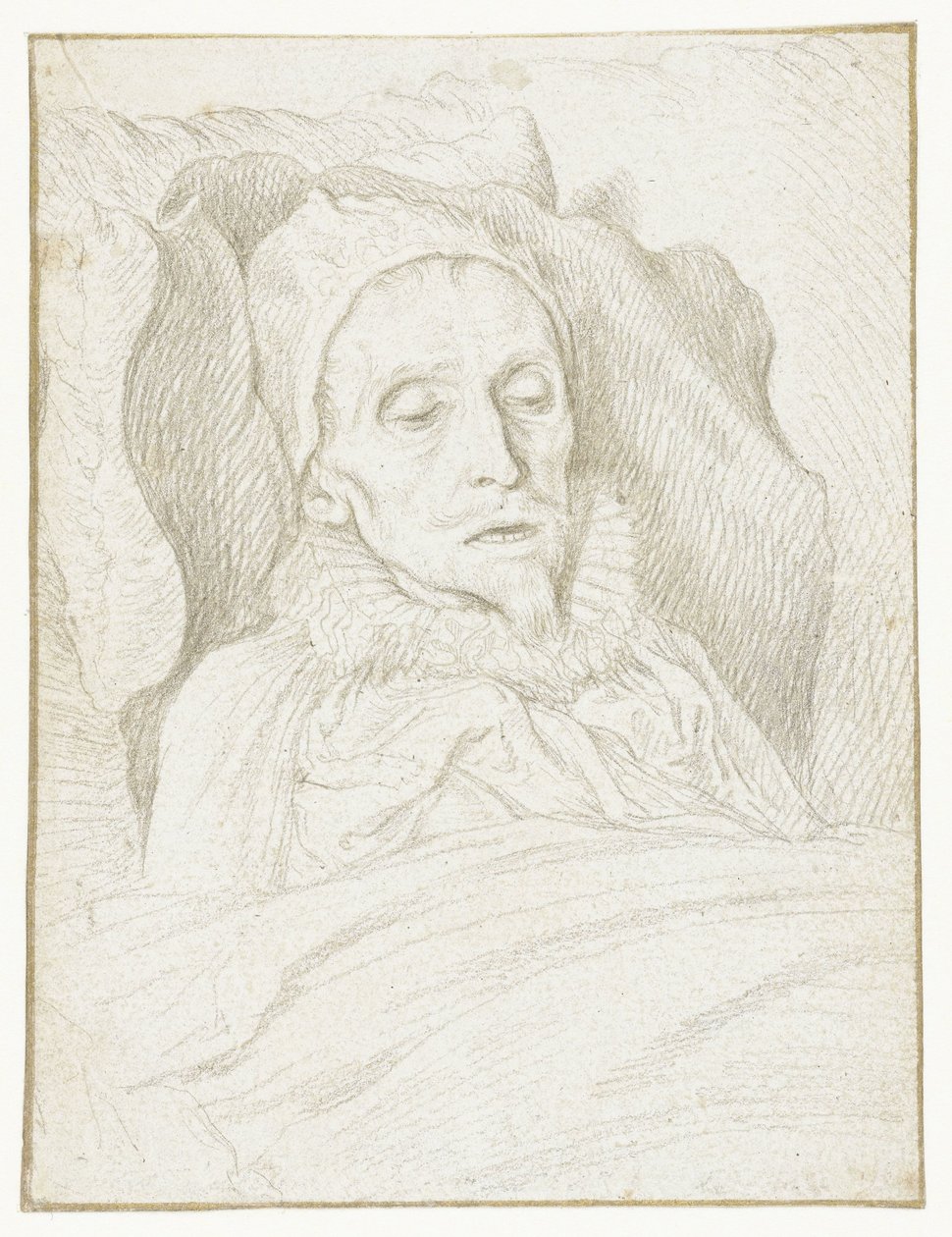 Retrato del príncipe Mauricio en su lecho de muerte de Jacob de Gheyn (II)