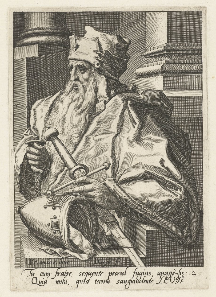 Ancestro Levi Los antepasados ​​de Israel (título de la serie) Los doce hijos de Jacob (título de la serie) de Jacob de Gheyn (II)