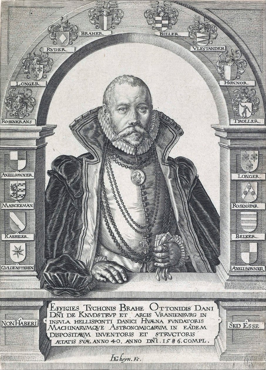 Retrato de Tycho Brahe 1546-1601 de Jacob de Gheyn