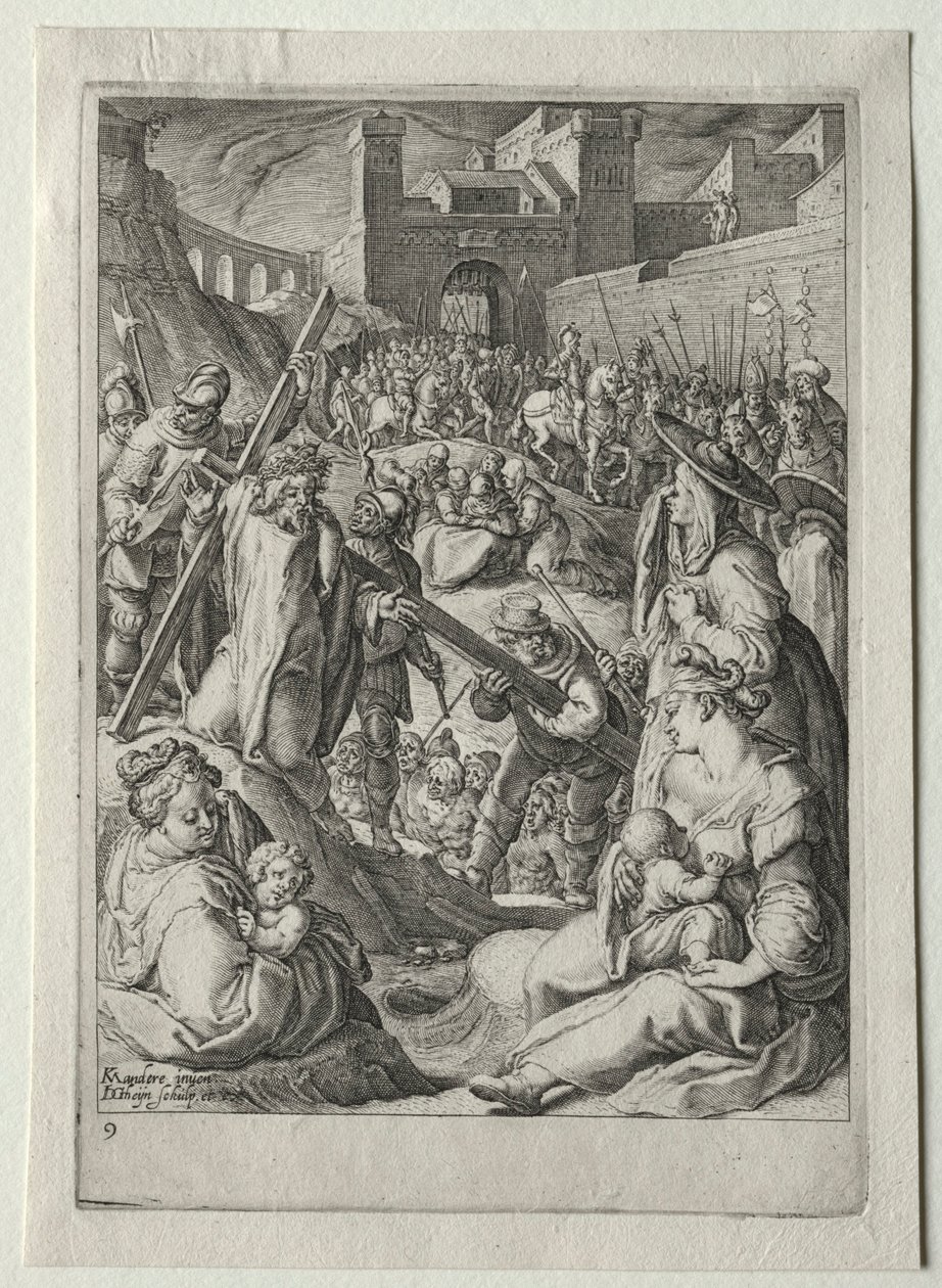 Juego de la Pasión:  Cristo en la Cruz de Jacob de Gheyn II