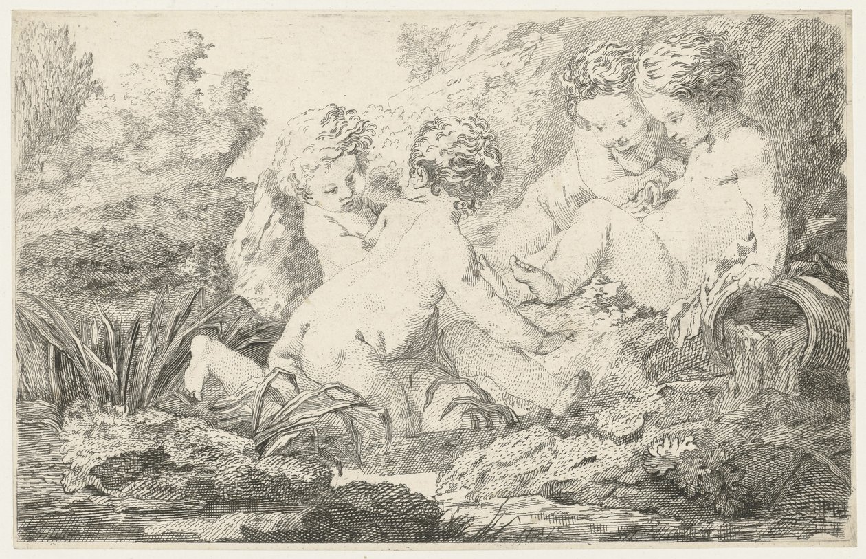 Grupo alegórico de niños de Jacob de Wit