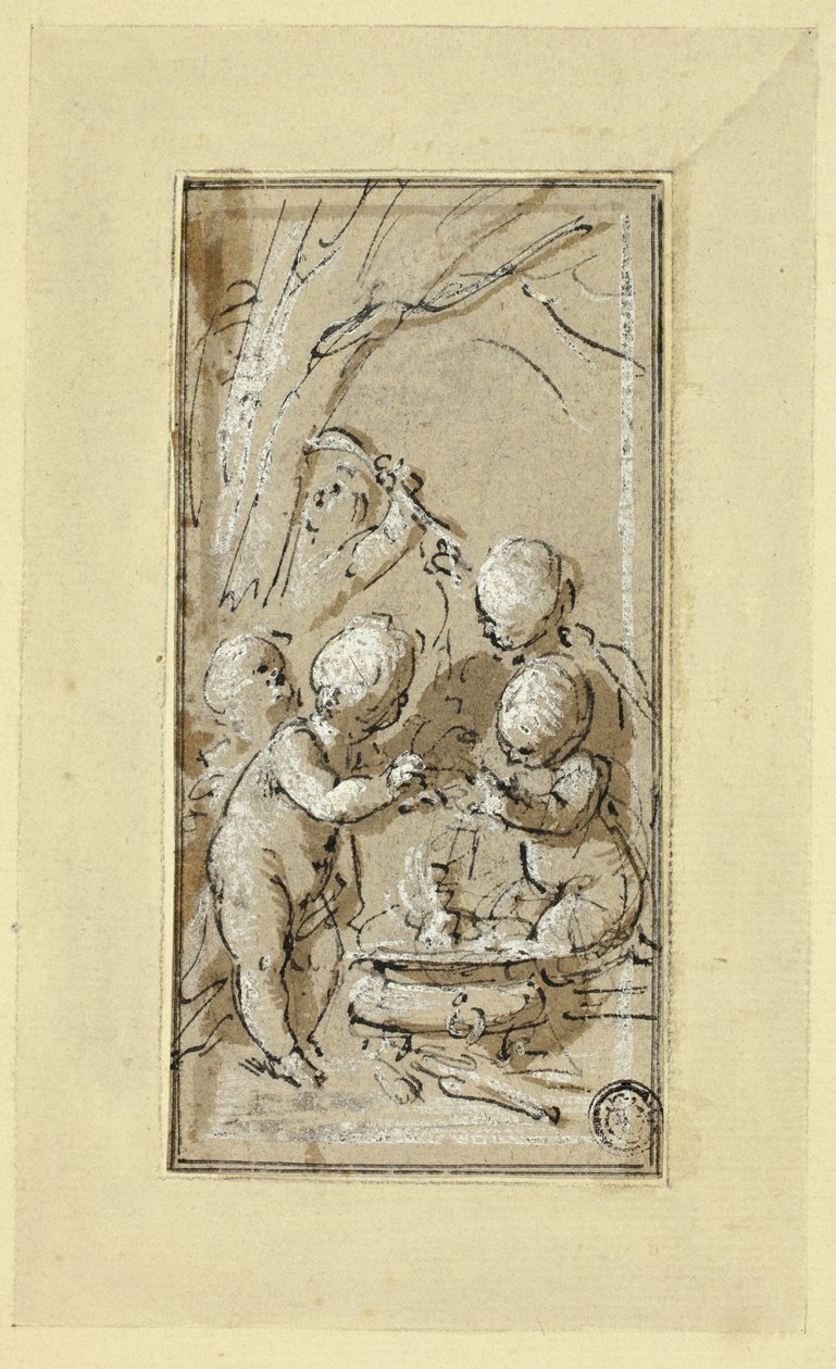Alegoría del Invierno de Jacob de Wit