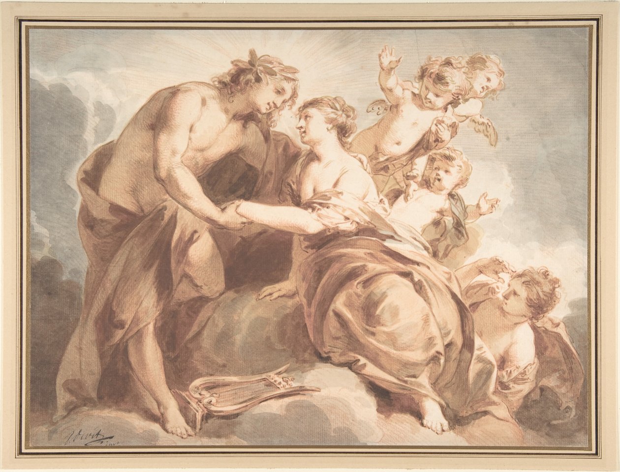 Apolo y Tetis de Jacob de Wit