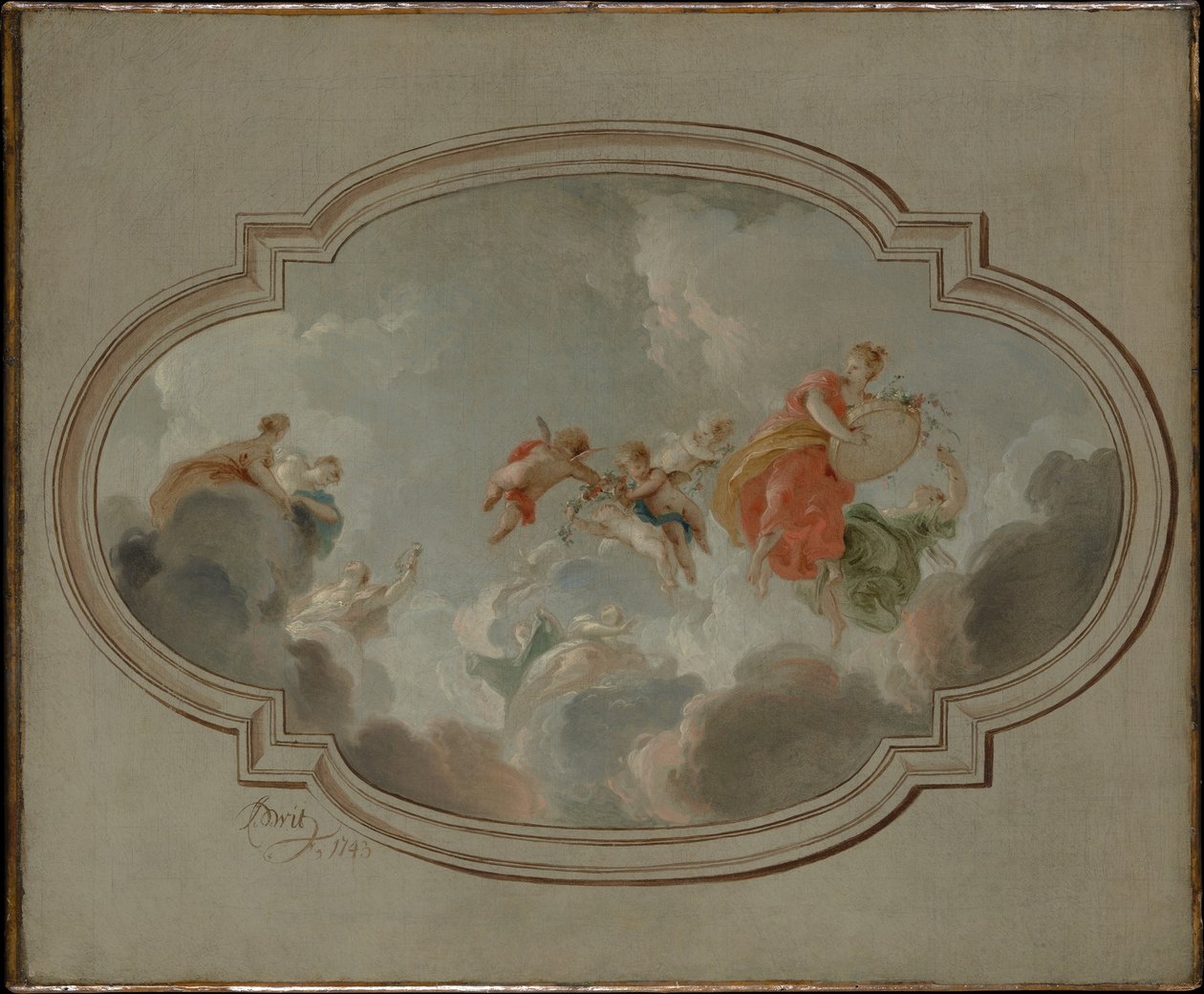 Flora y Céfiro de Jacob de Wit