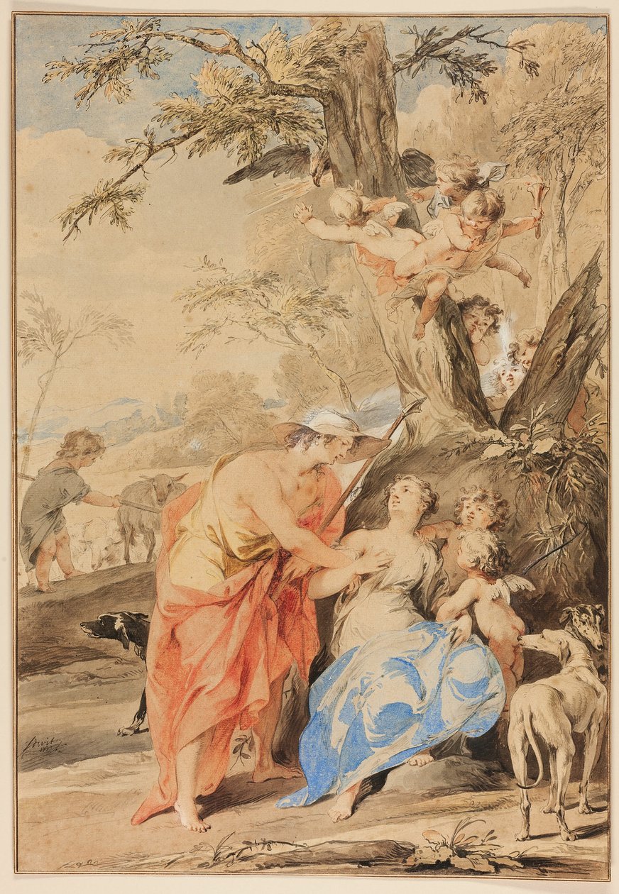 Júpiter y Mnemósine de Jacob de Wit