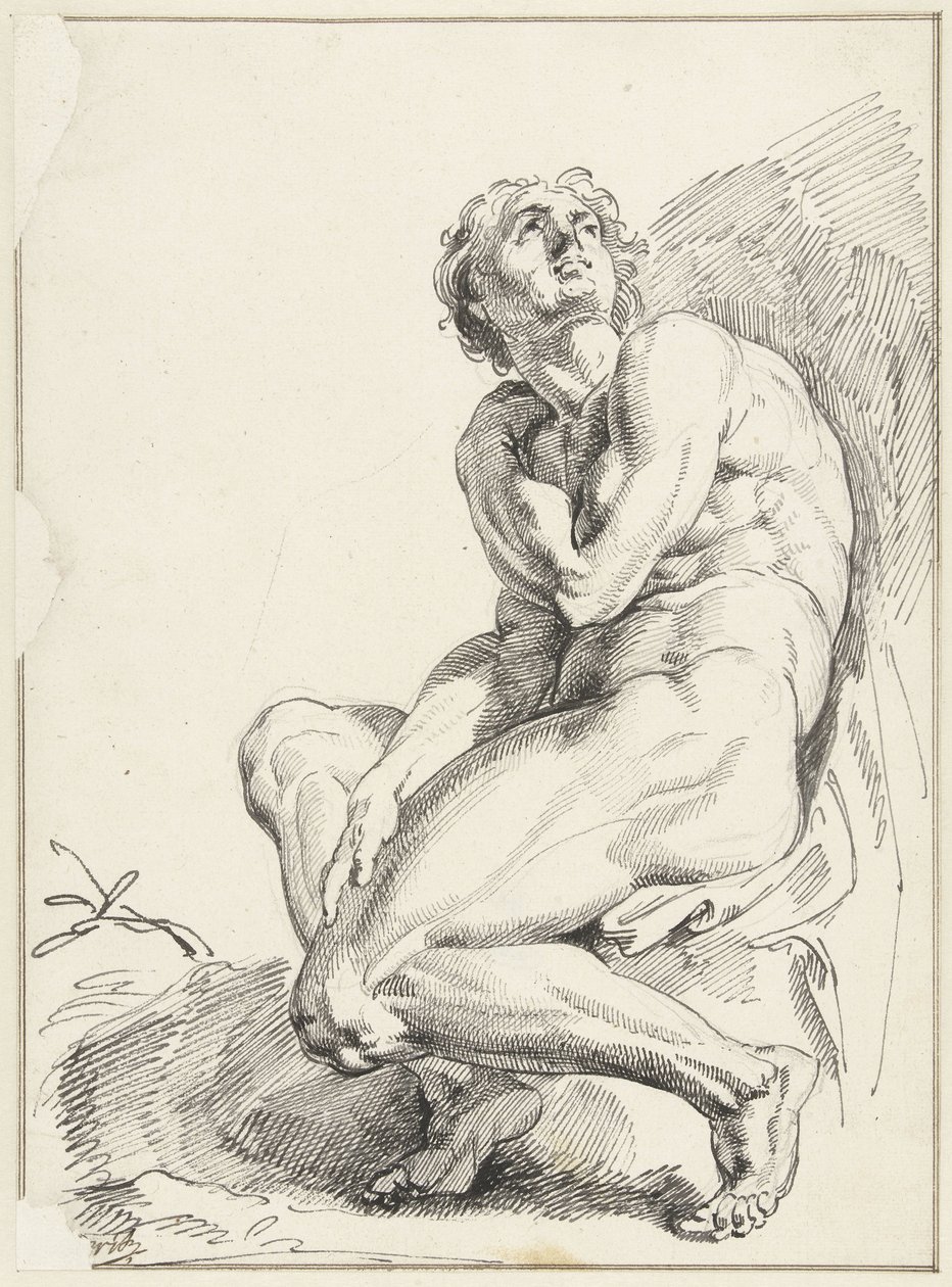 hombre desnudo de Jacob de Wit