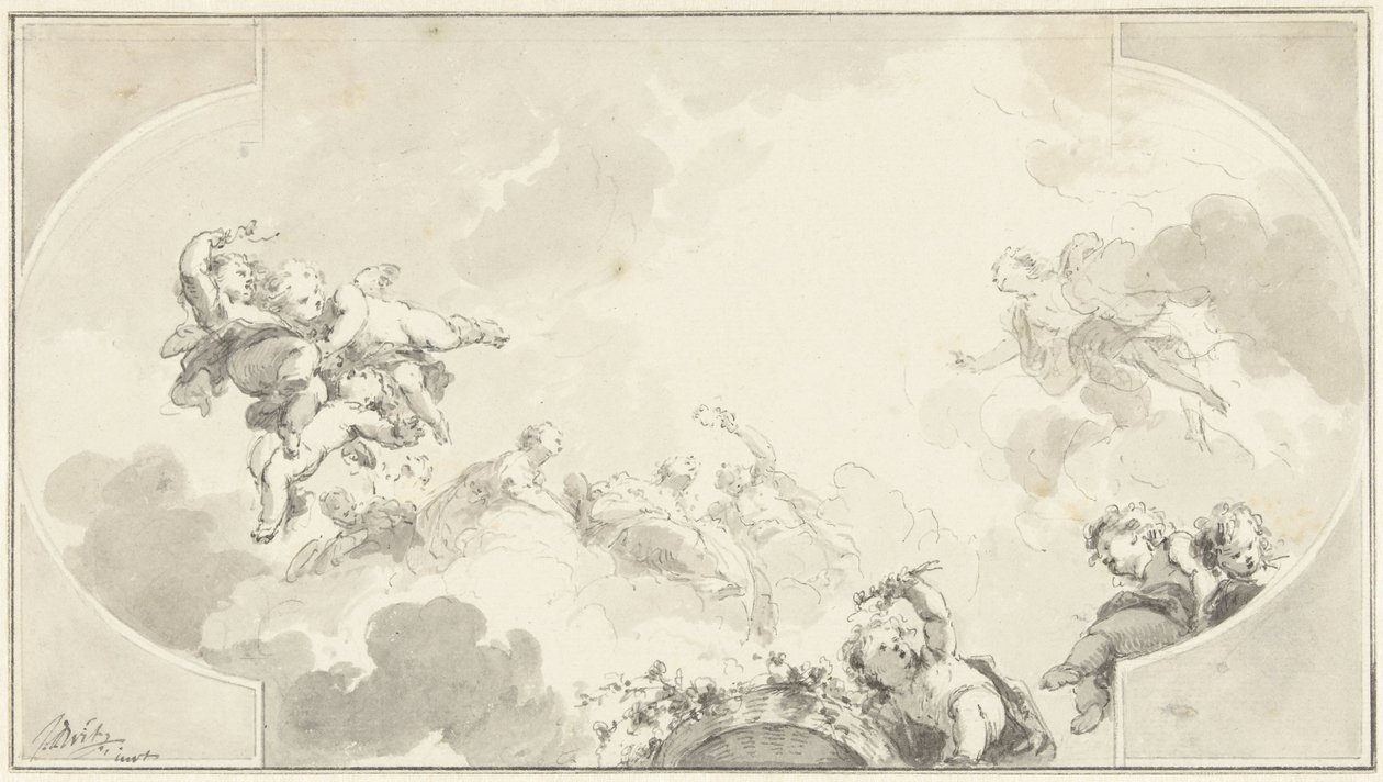 Diseño de pintura de techo de Jacob de Wit