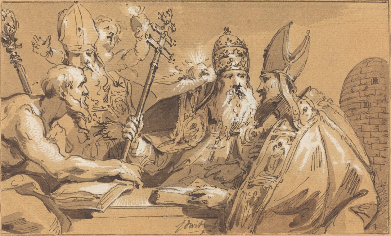 Los cuatro padres de la Iglesia de Jacob de Wit
