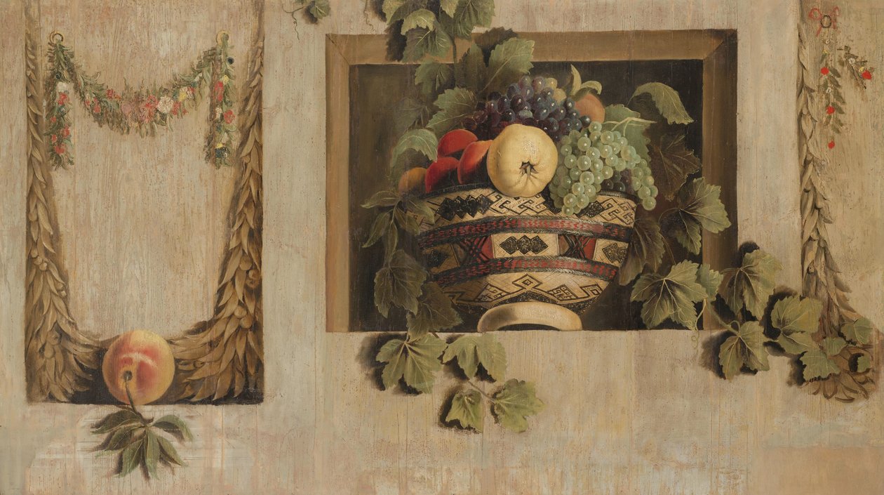 Bodegón con guirnaldas de frutas y flores de Jacob van Campen