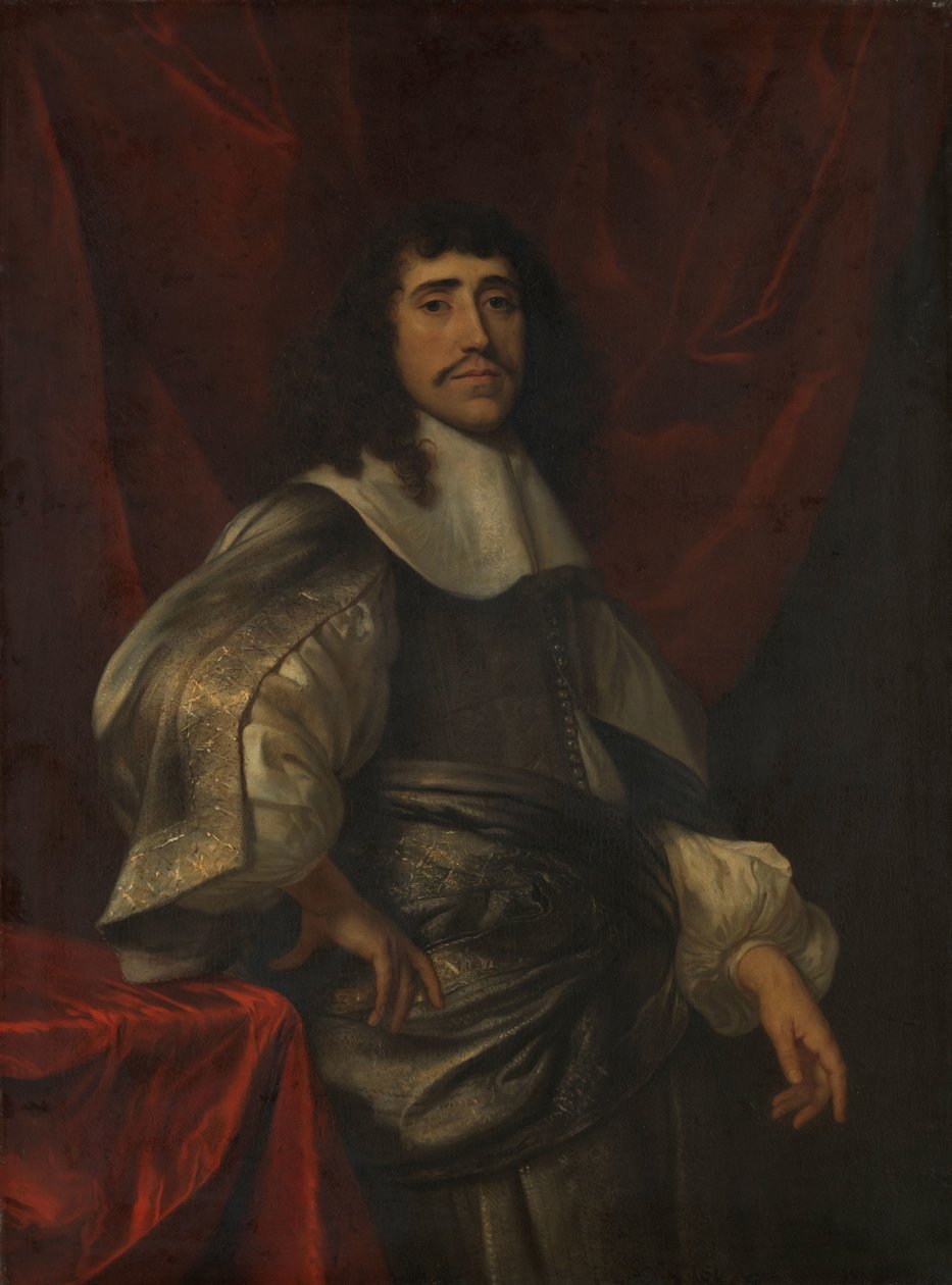 Retrato de un hombre, que se cree que es Christoffel van Gangelt, segundo marido de Lucrecia Boudaen de Jacob van Loo (attributed to)