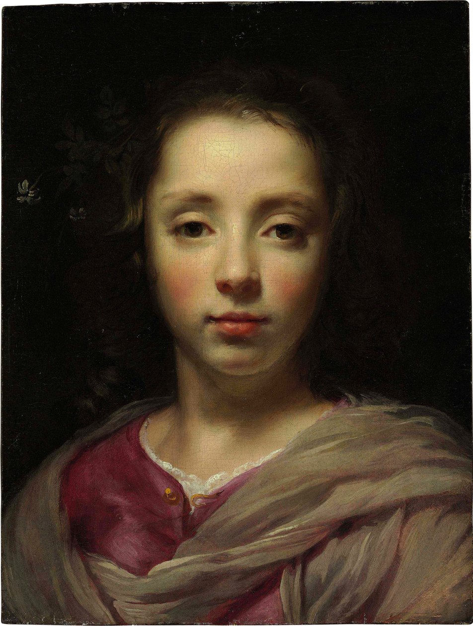 Cabeza de una joven de Jacob van Oost