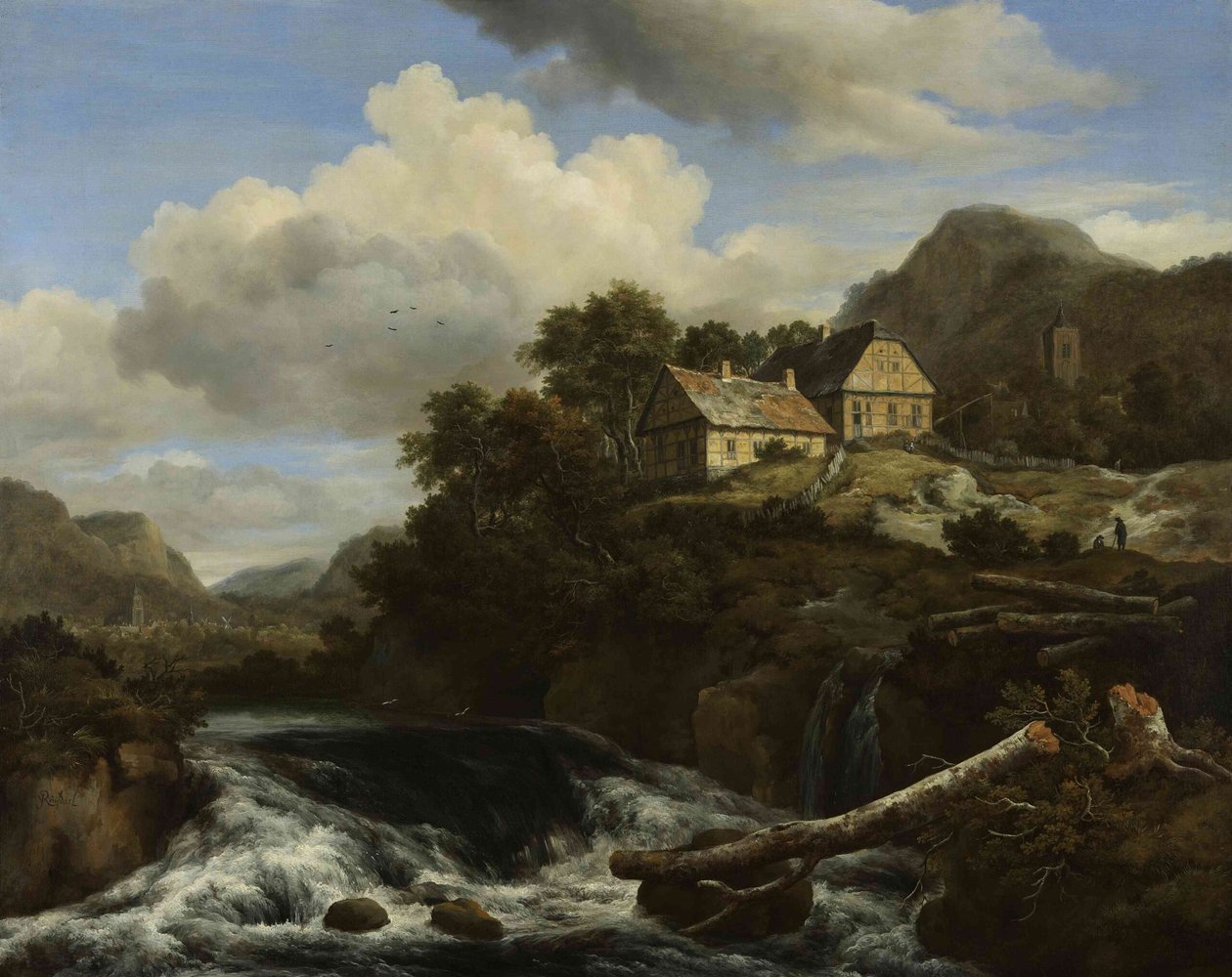 Una cascada de Jacob van Ruisdael