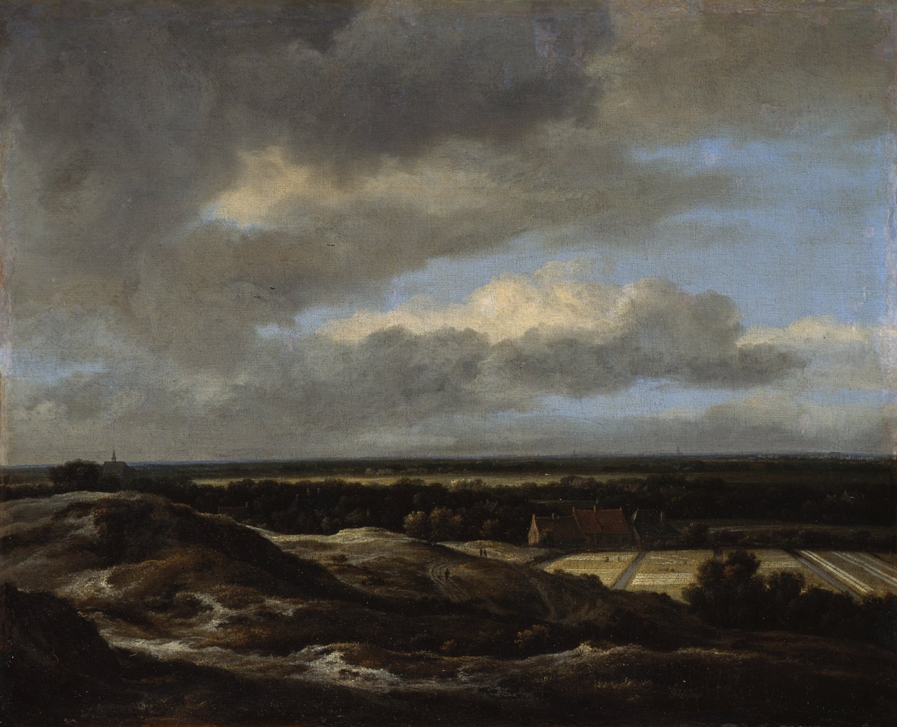 Haarlem vista desde las dunas al noroeste de Jacob van Ruisdael