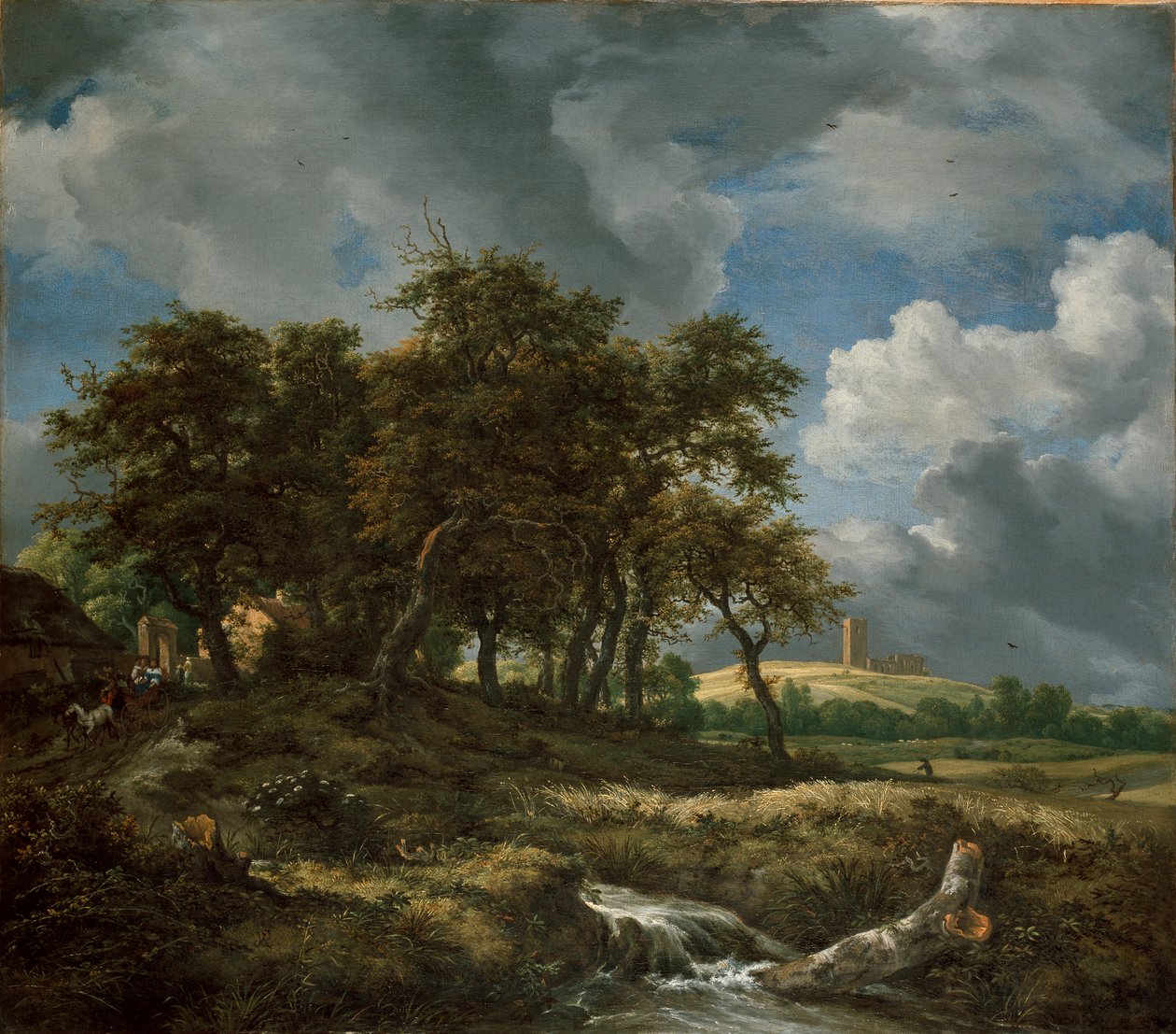 Paisaje cerca de Muiderberg, principios de 1650 de Jacob van Ruisdael