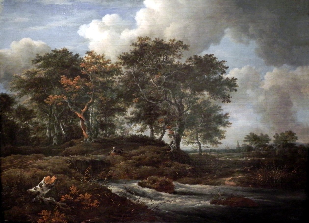 Torrente con robles de Jacob van Ruisdael