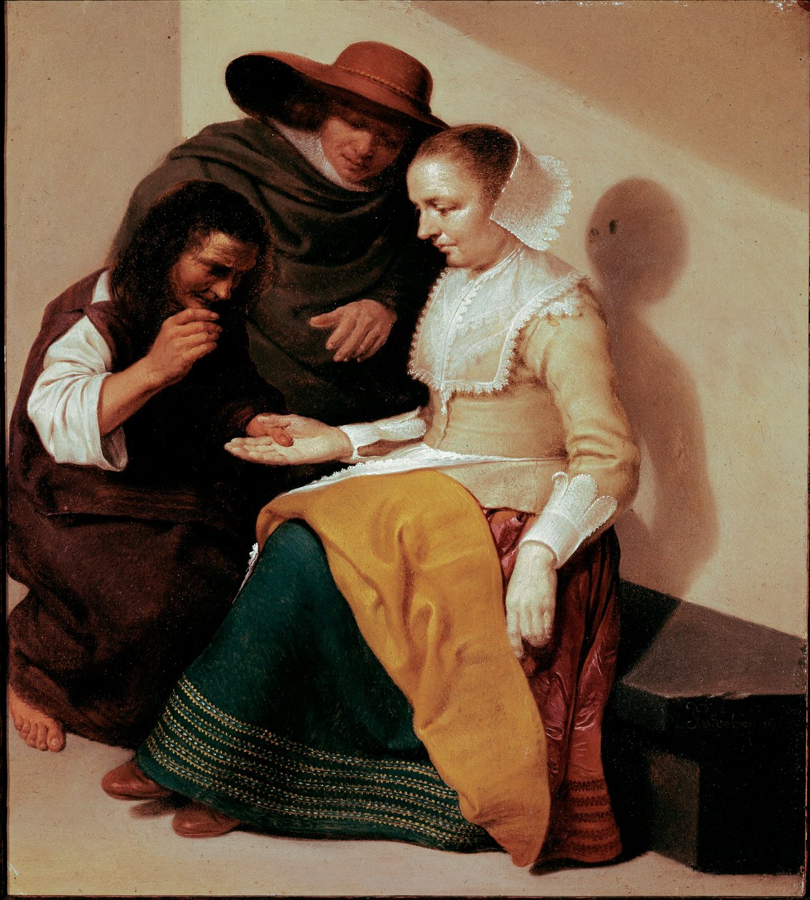 La adivina (detalle) de Jacob van Velsen
