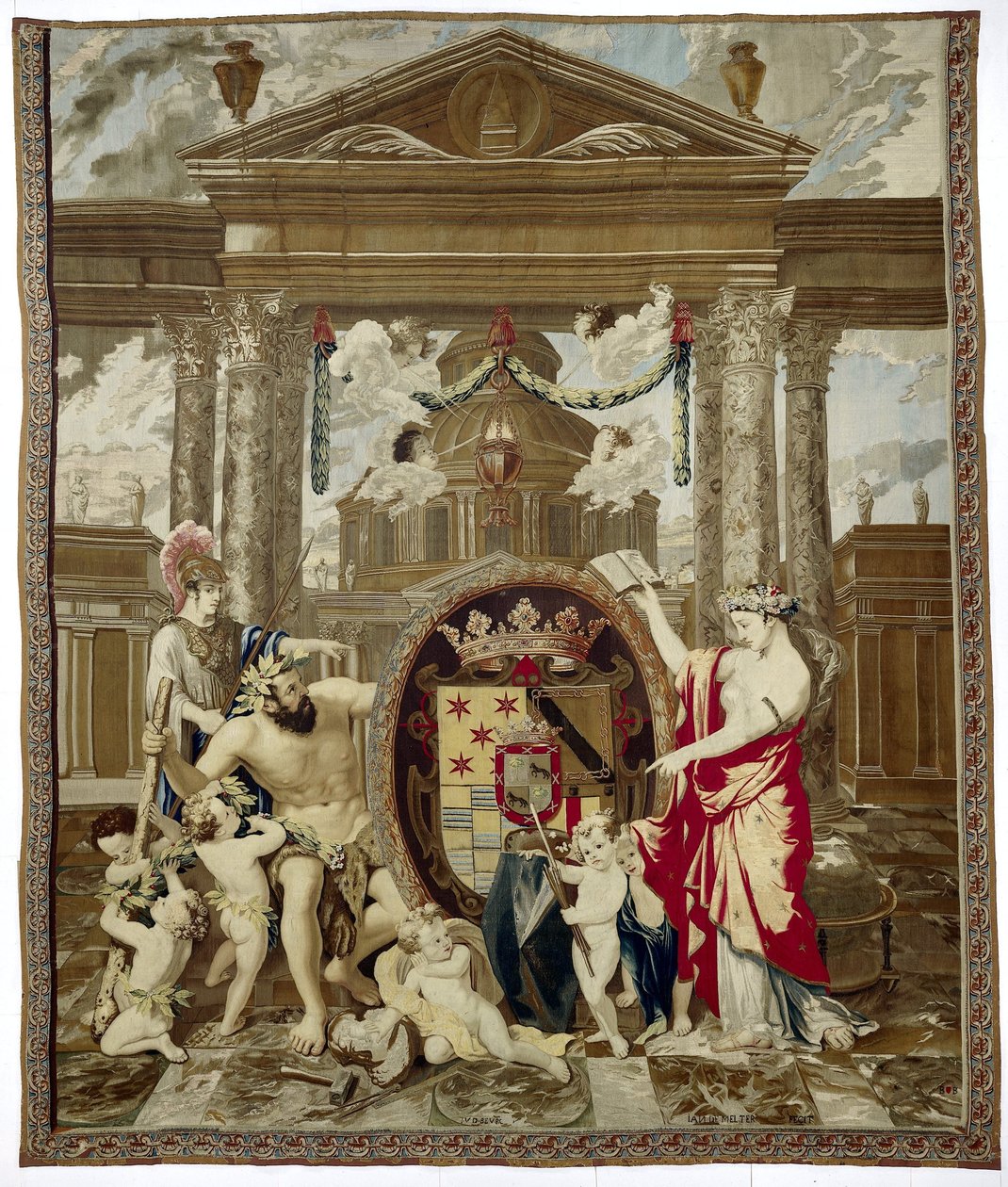 Escudo de Armas del Conde de Monterey de Jacob van der Borcht (I)