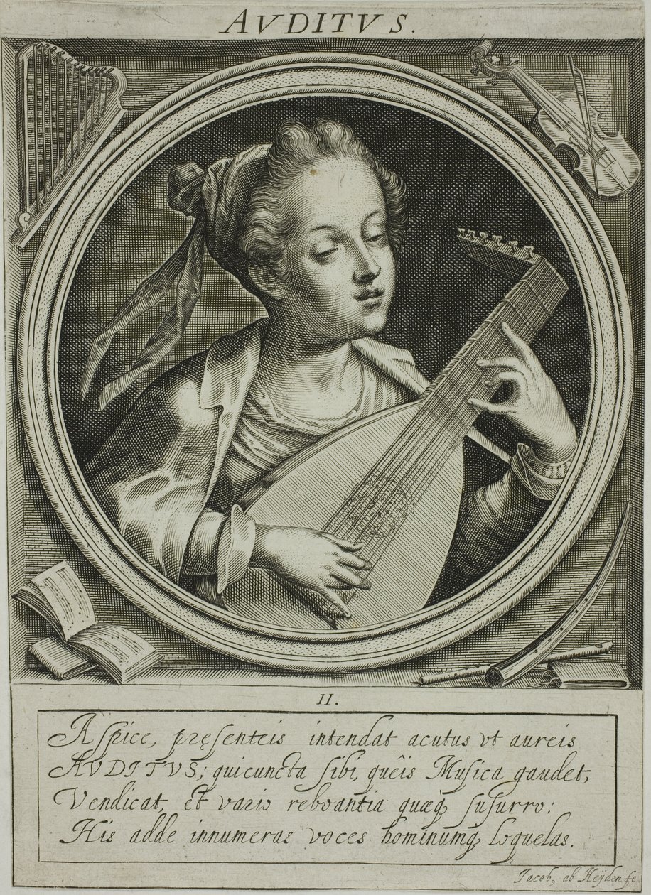 Sonido, plato dos de Los cinco sentidos de Jacob van der Heyden