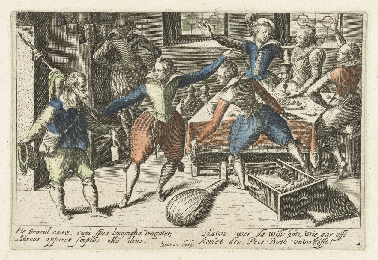 Studentenfeest
Pugillus facetiarum iconographicarum in studiosorum (...) (título de la serie) de Jacob van der Heyden