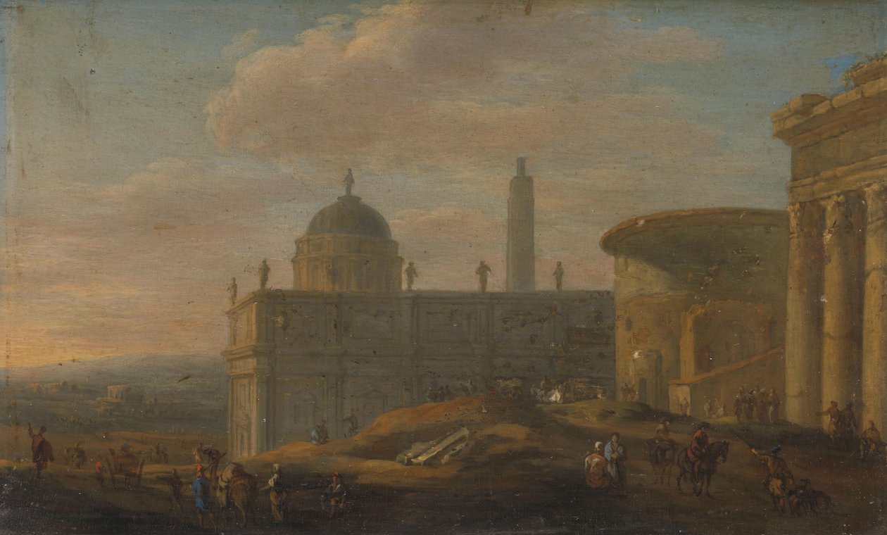 Vista de la ciudad italiana de Jacob van der Ulft