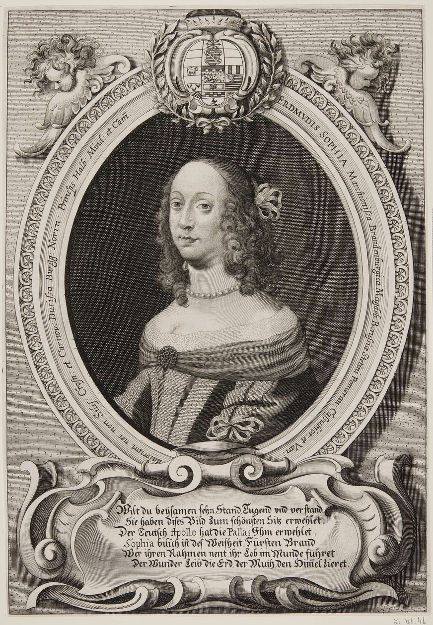 Alemán: Erdmuthe Sophia, Margrave de Sajonia y Brandemburgo-Bayreuth de Jacob von Sandrart