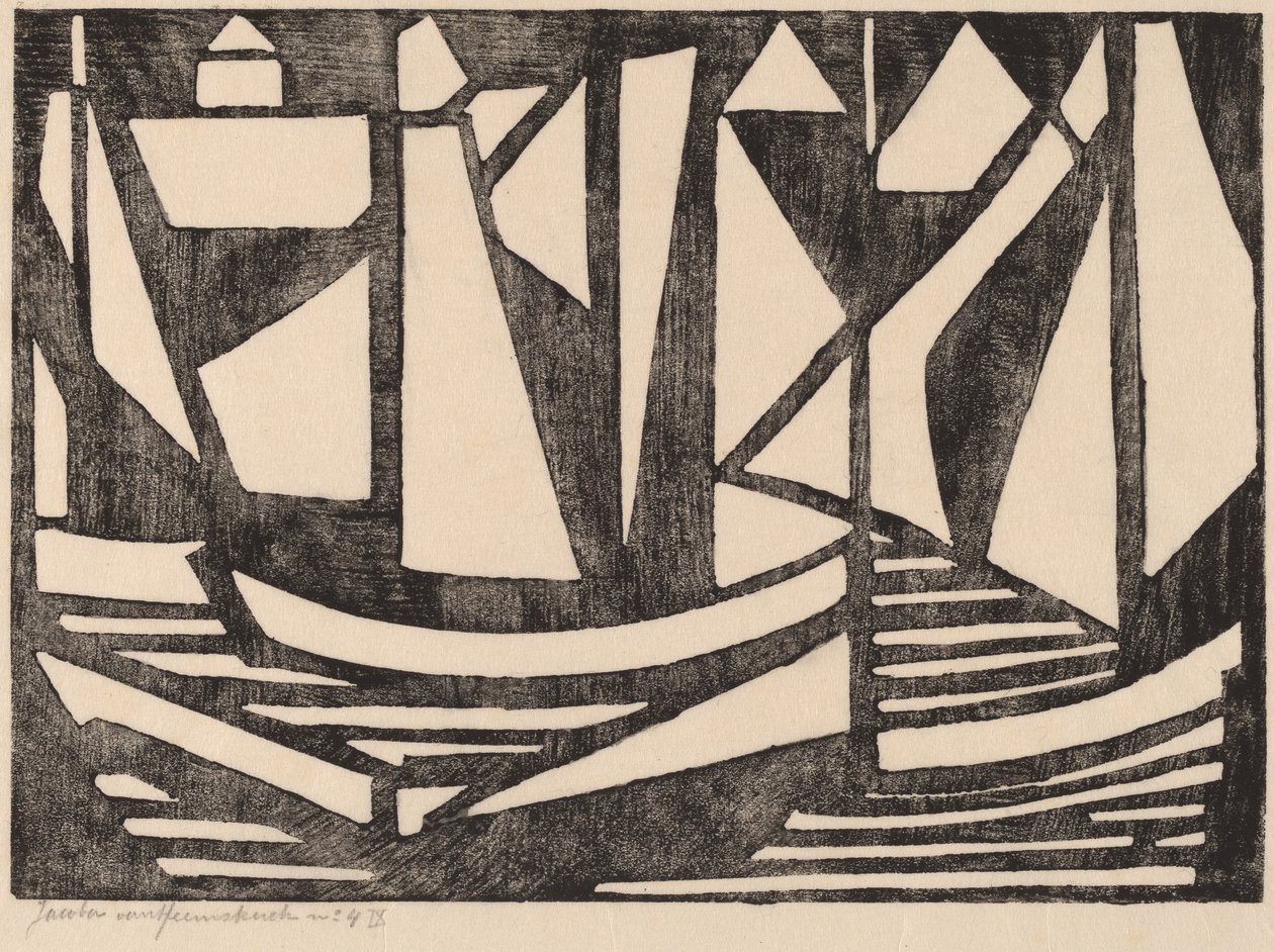 Barcos, 1915 de Jacoba van Heemskerck van Beest