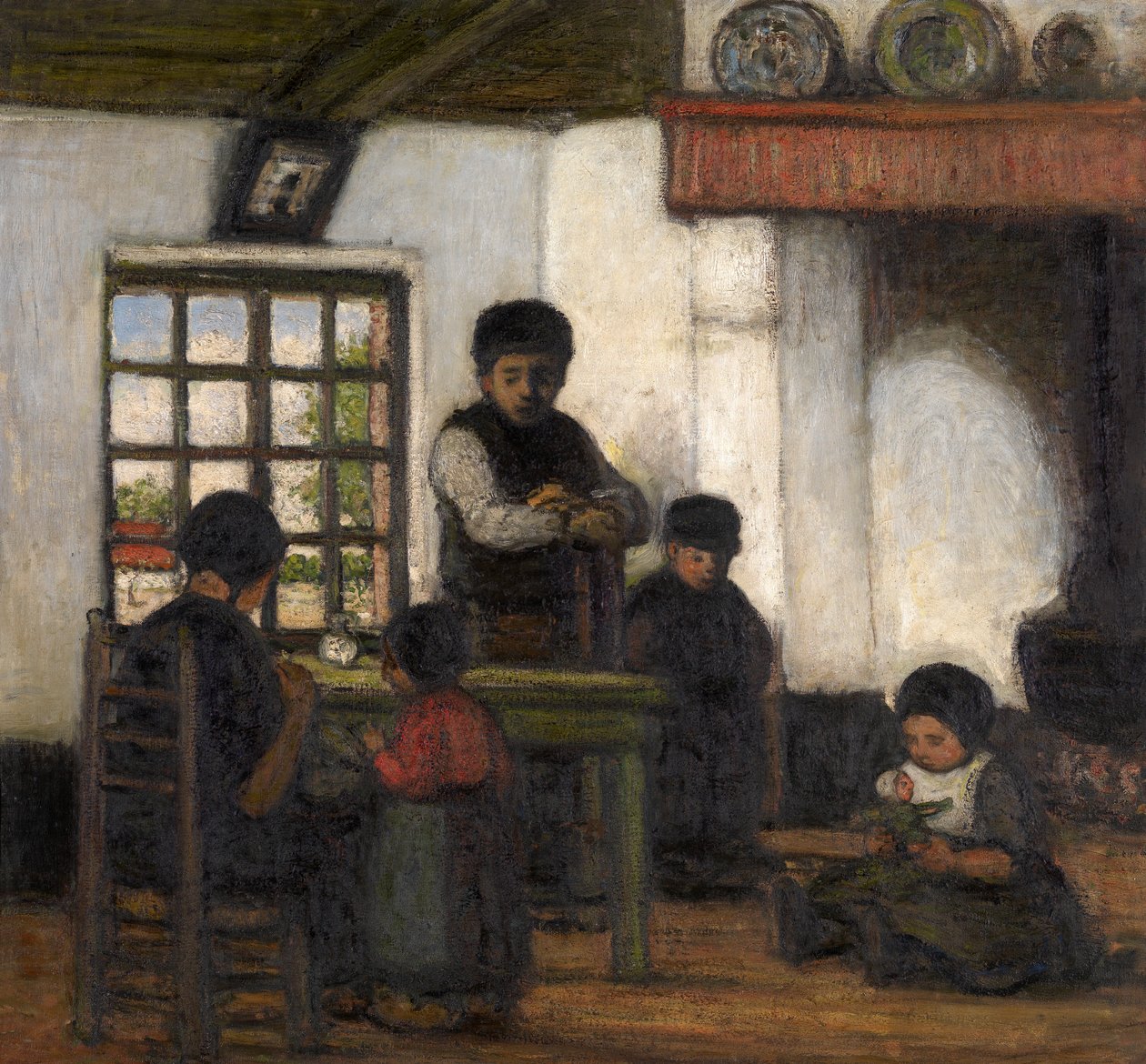 Interior del Campine (óleo sobre lienzo) de Jacobs Smits