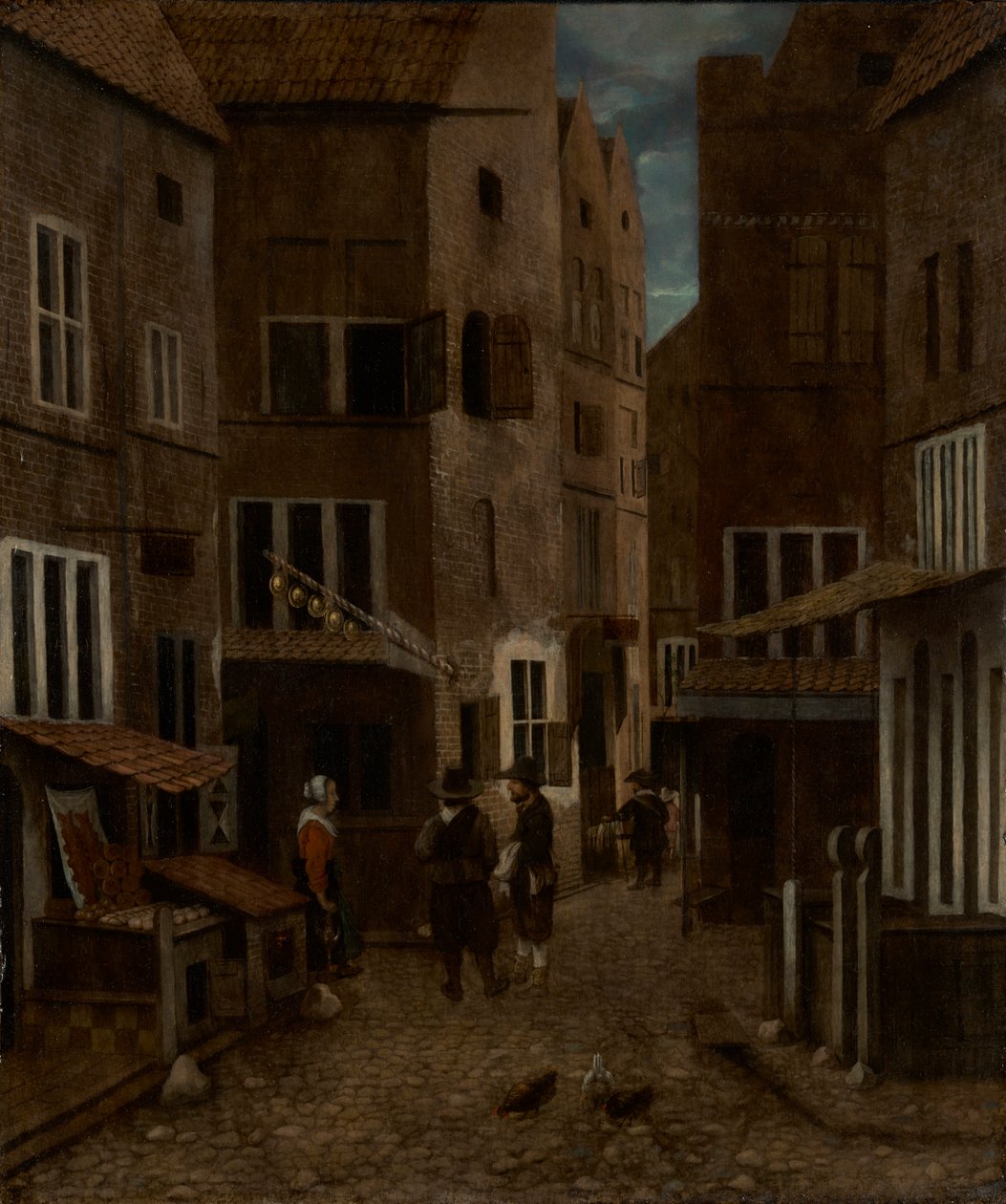 Escena de calle de Jacobus Vrel or Frel
