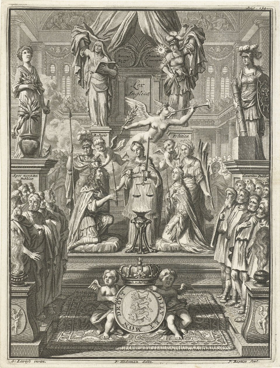 Coronación de Guillermo III y María Estuardo, 1689 de Jacobus Baptist