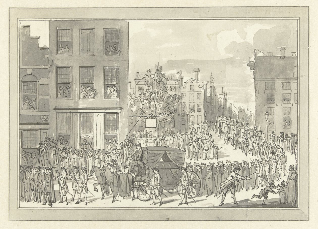 Entierro de Wolter Jan Gerrit baron Bentinck en Amsterdam, 28 de agosto de 1781 de Jacobus Buys