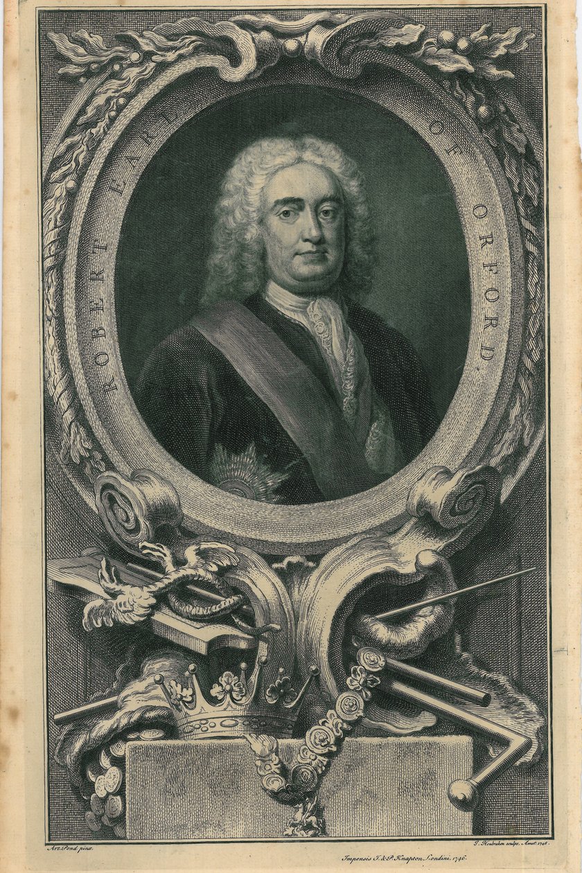 Robert, Conde de Orford, 1746 de Jacobus Houbracken
