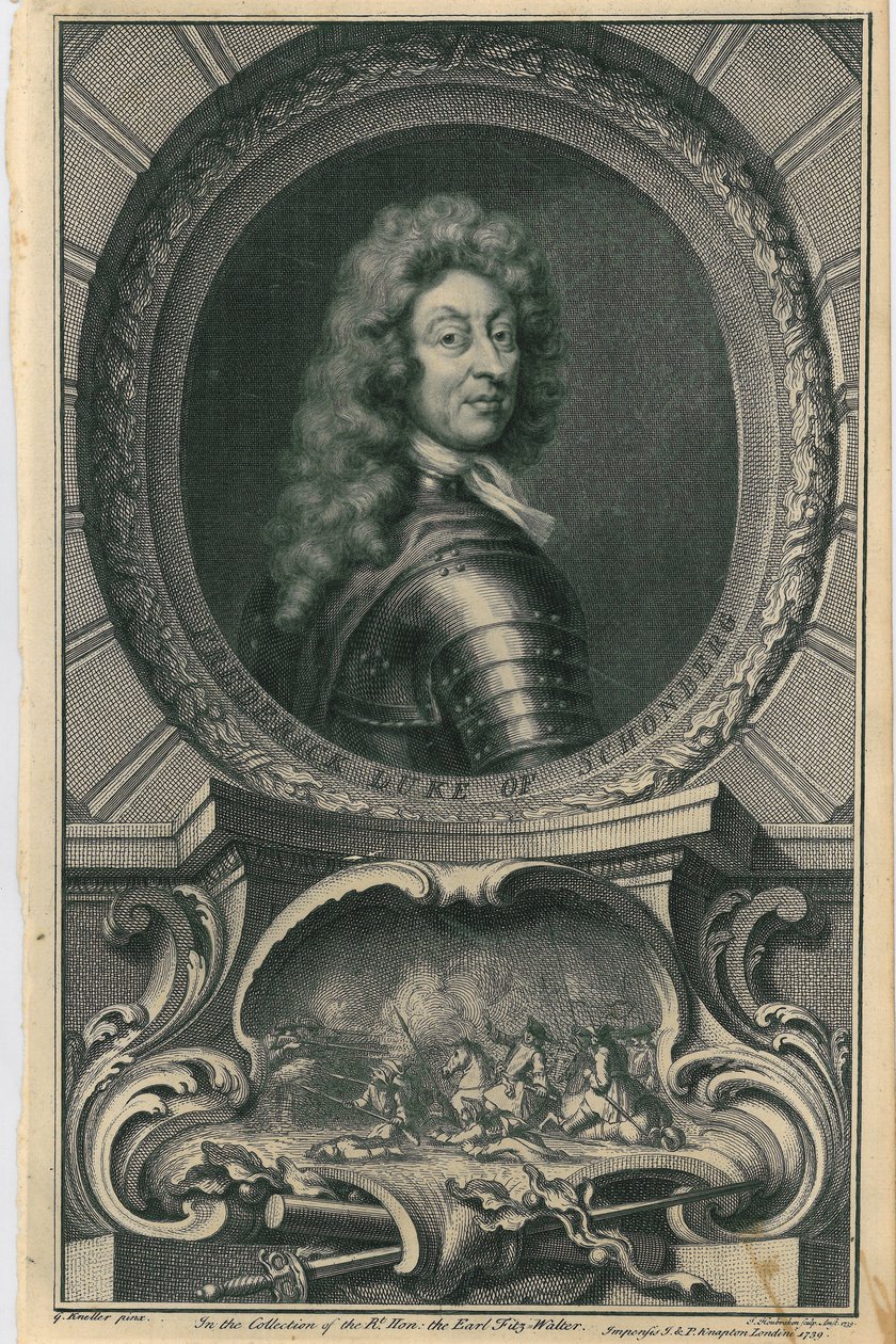 Federico, Duque de Schomberg, 1739 de Jacobus Houbraken