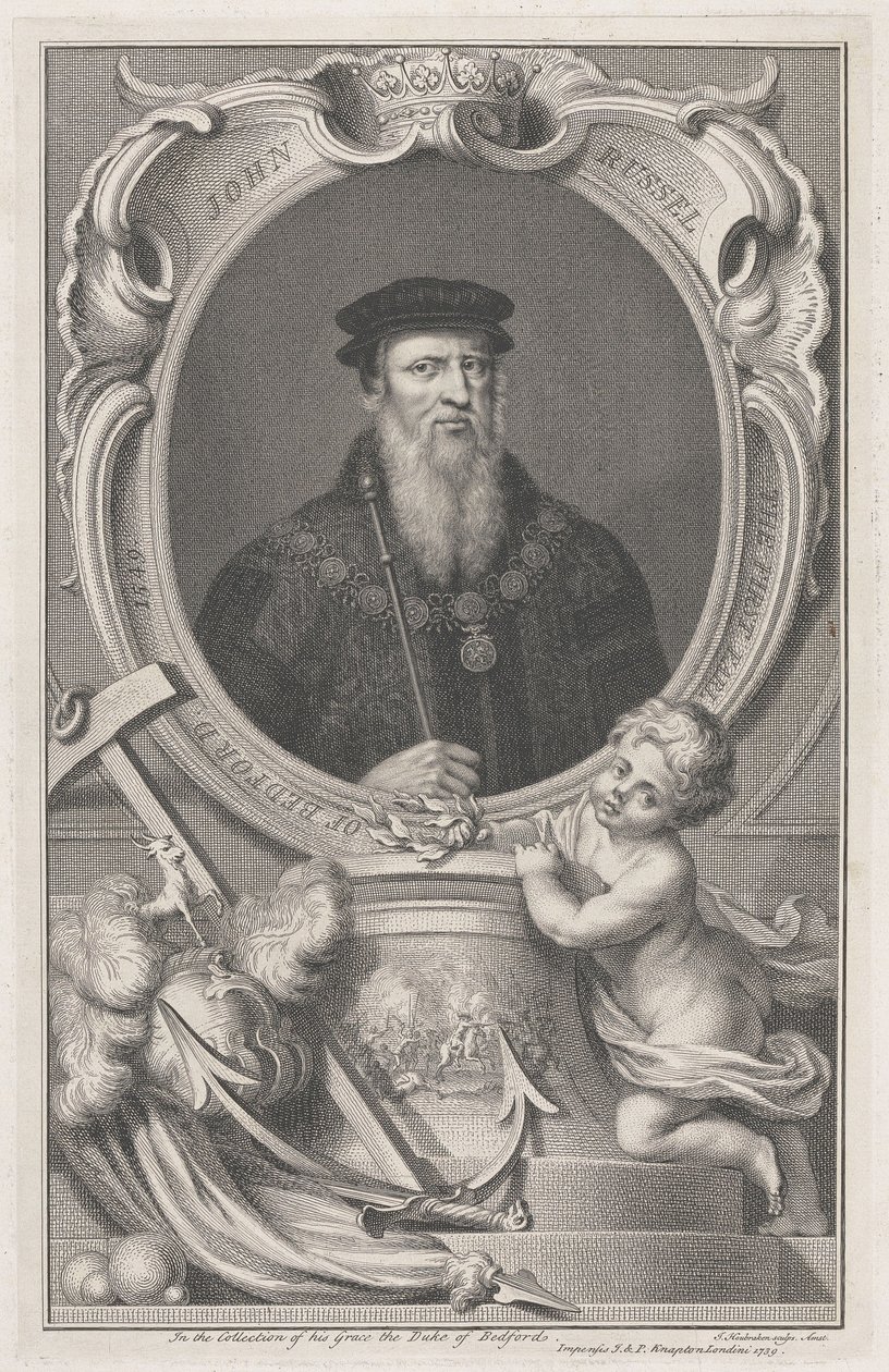 John Russell, primer conde de Bedford de Jacobus Houbraken