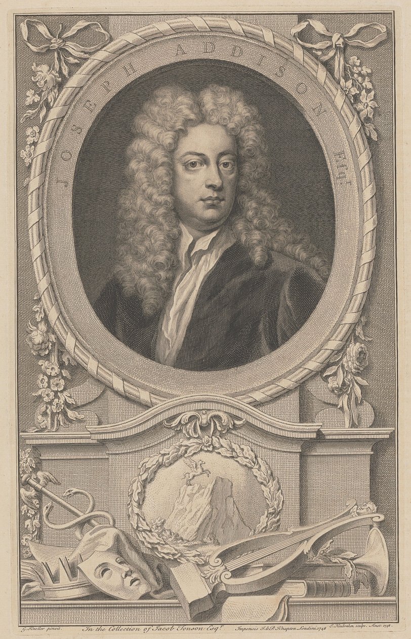 Joseph Addison, escudero de Jacobus Houbraken